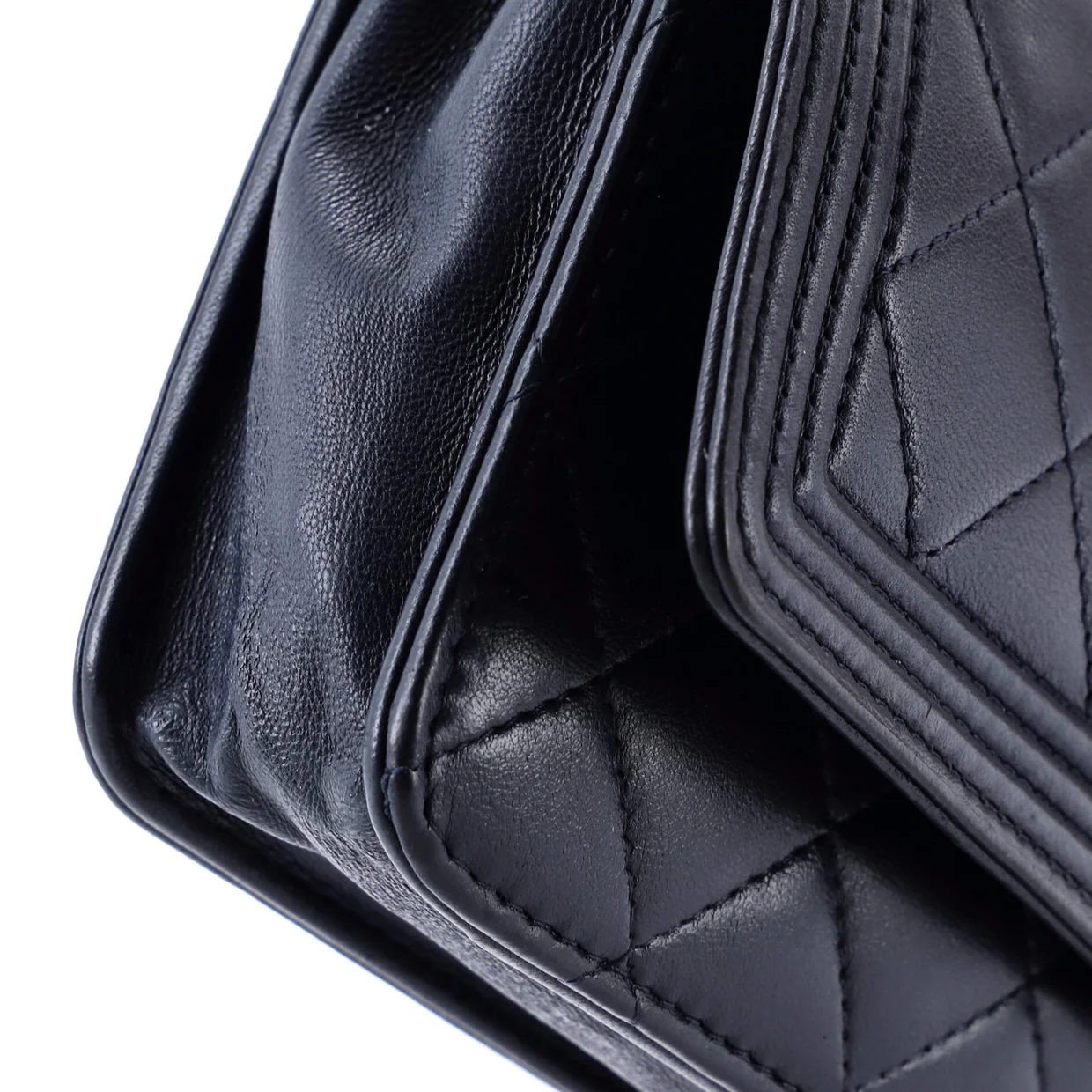 Boy Wallet on Chain Quilted Lambskin - Deep Luxury