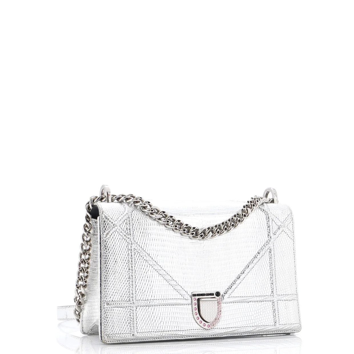 Diorama Flap Bag Lizard Medium - Deep Luxury