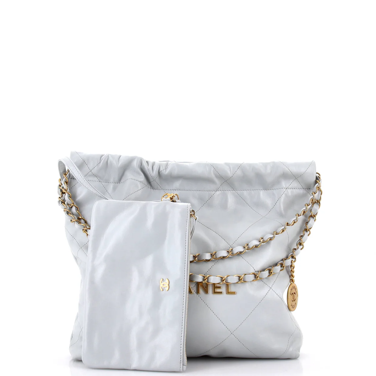 22 Chain Hobo Quilted Calfskin Small - Deep Luxury