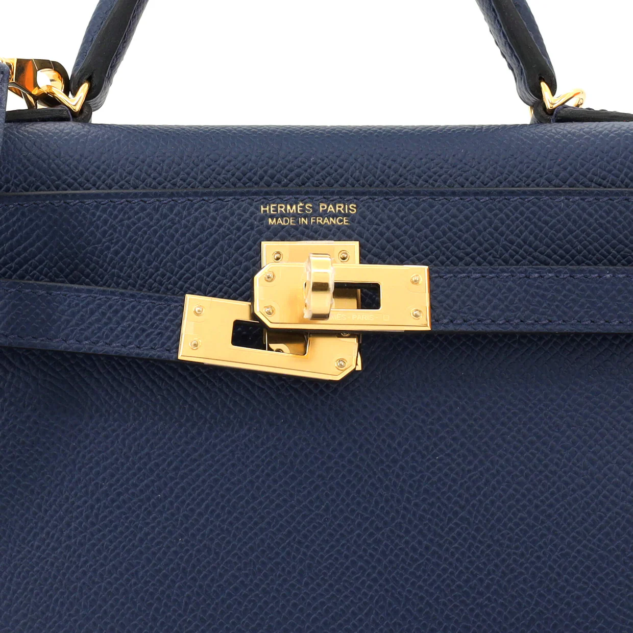 Kelly Mini II Bag Bleu Navy Epsom with Gold Hardware 20 - Deep Luxury