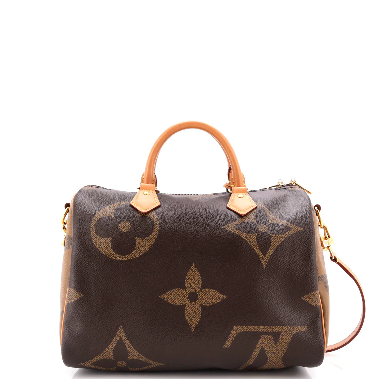 Speedy Bandouliere Bag Reverse Monogram Giant 30 - Deep Luxury