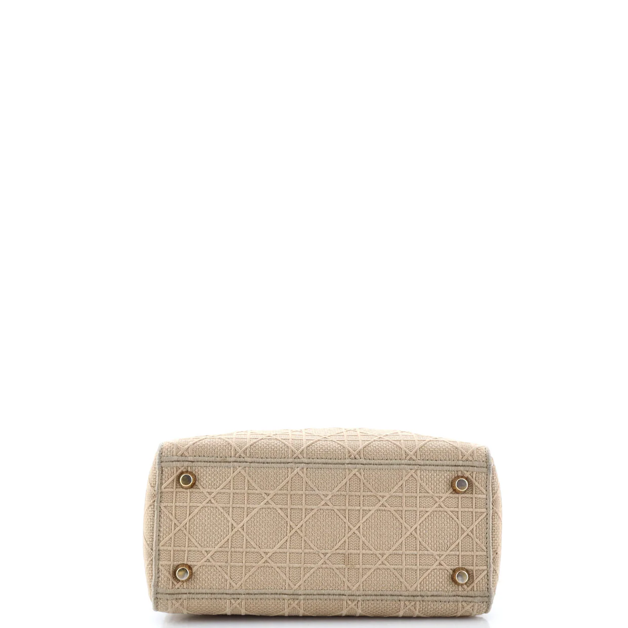 Lady D-Lite Bag Cannage Embroidered Canvas Medium - Deep Luxury