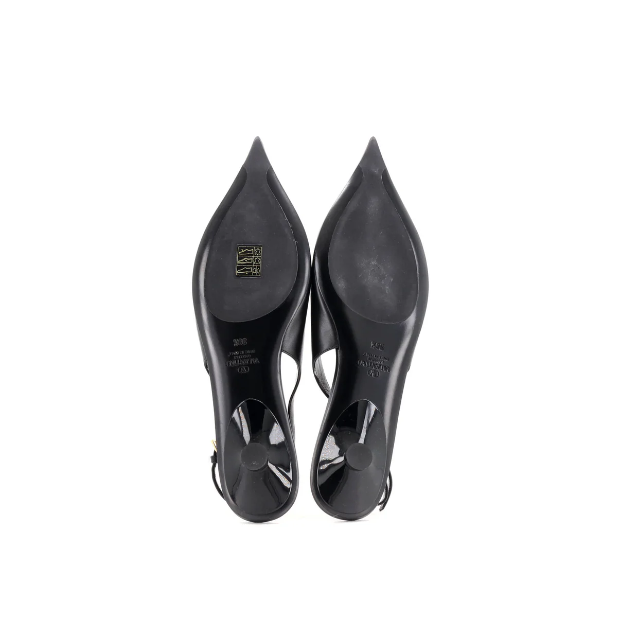 Women's The Bold Edition VLogo Slingback Flats Leather - Deep Luxury