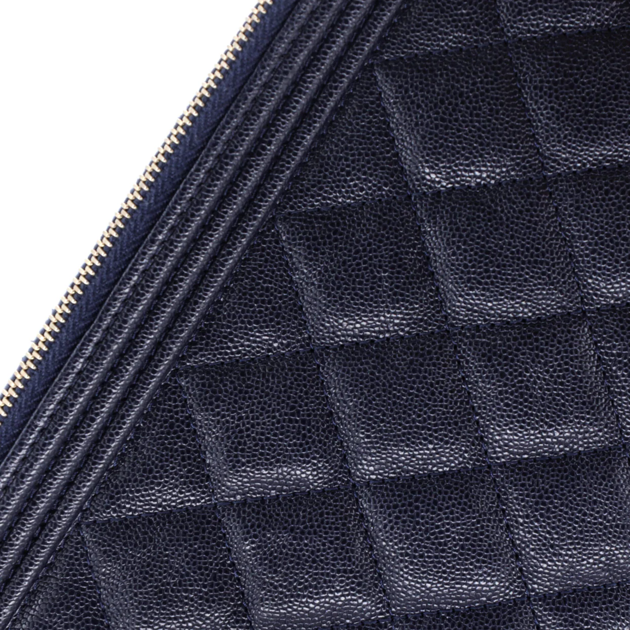 Boy O Case Clutch Quilted Caviar Medium - Deep Luxury