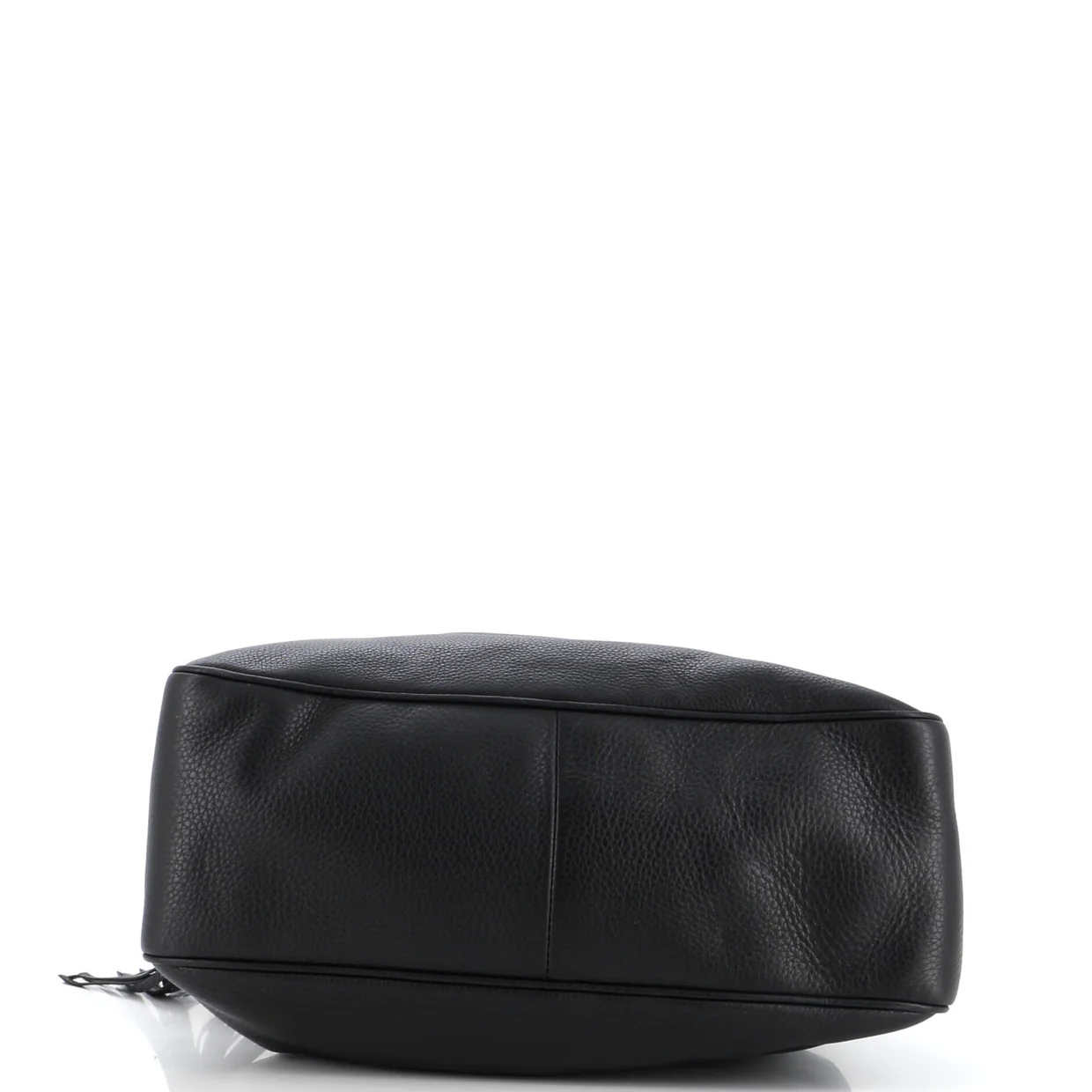 Soho Chain Zip Shoulder Bag Leather Medium - Deep Luxury