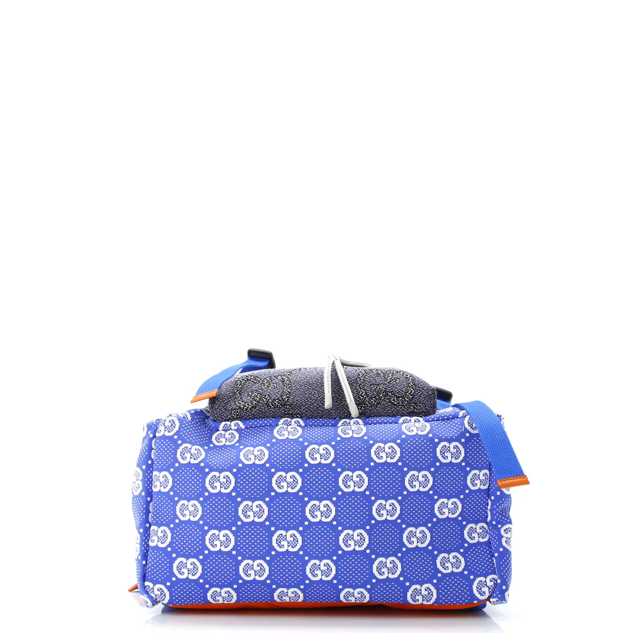 Panelled Double Buckle Backpack GG Jacquard Nylon and Rubber Large - Deep Luxury