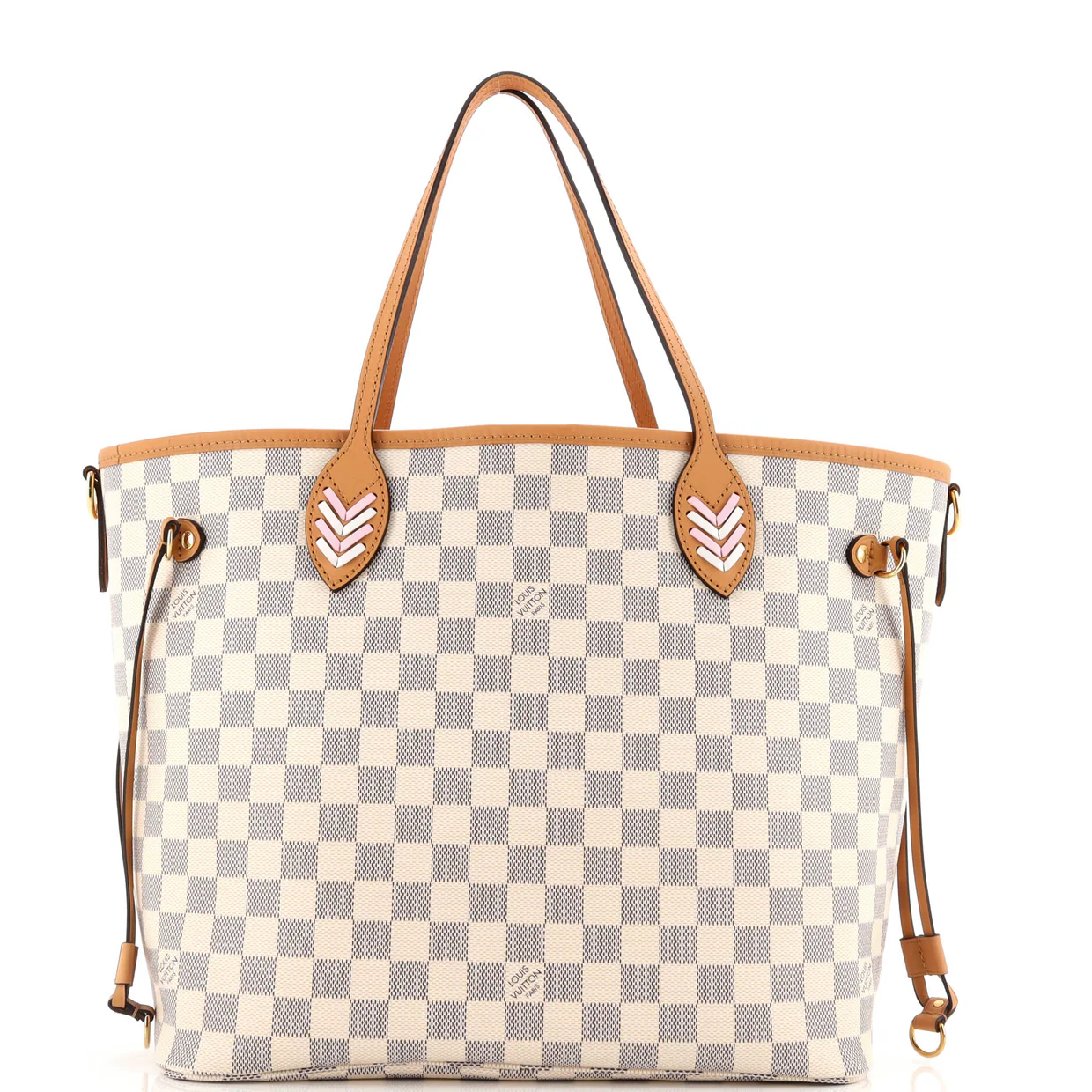 Neverfull NM Tote Damier with Braided Detail MM - Deep Luxury
