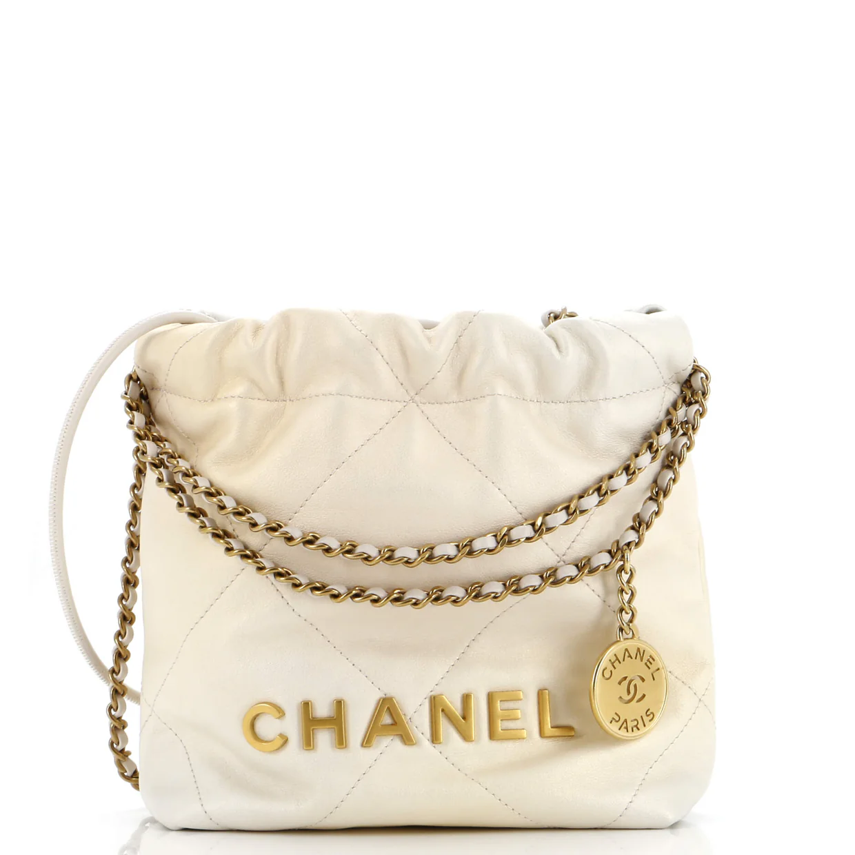 22 Chain Hobo Quilted Shaded Calfskin Mini - Deep Luxury
