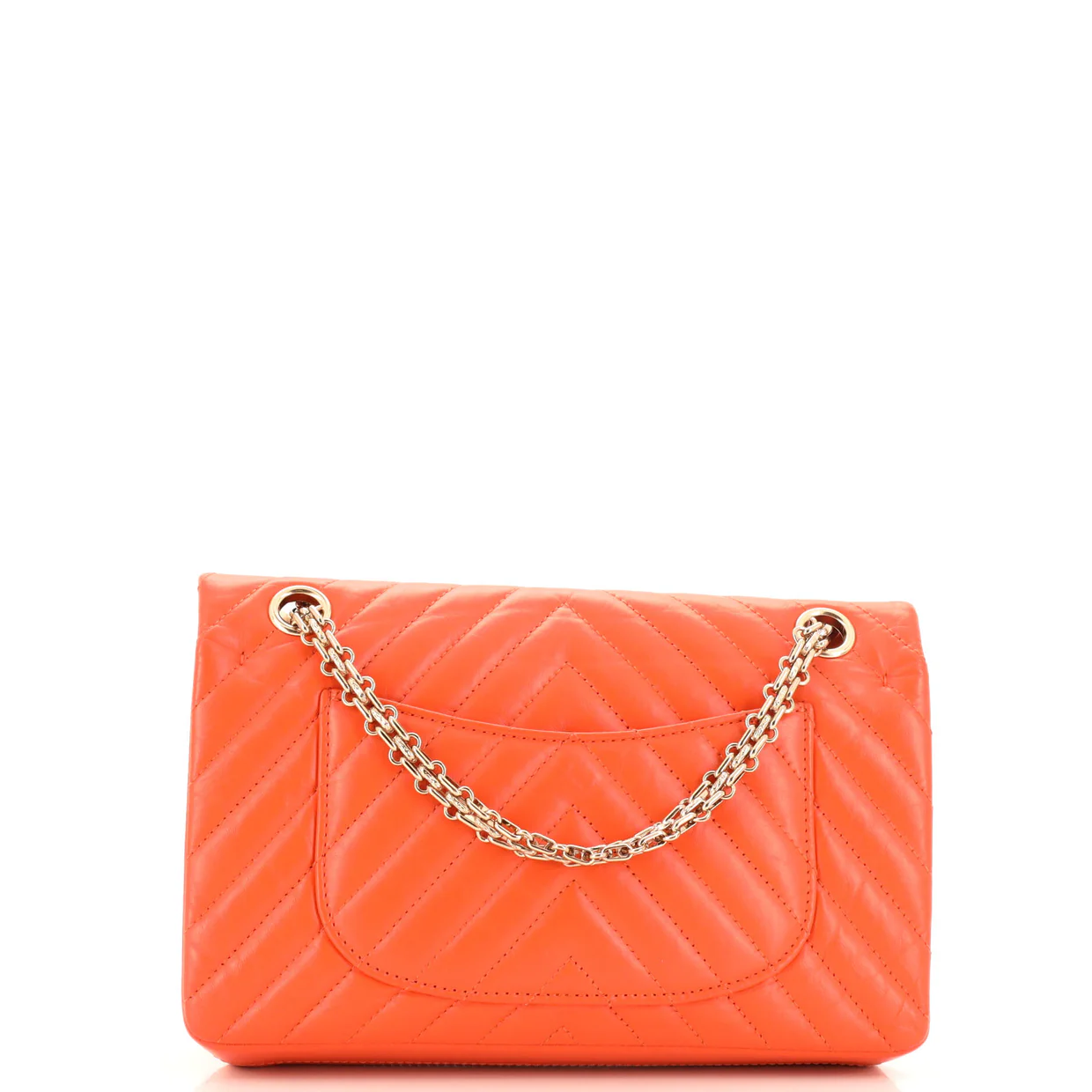 Reissue 2.55 Flap Bag Chevron Aged Calfskin 225 - Deep Luxury