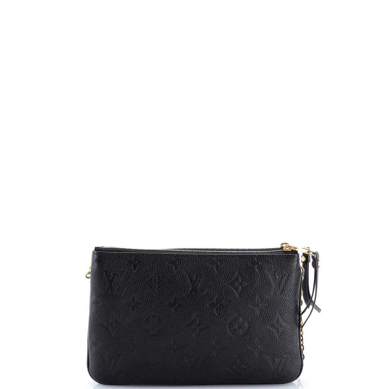 Double Zip Pochette Monogram Empreinte Leather - Deep Luxury