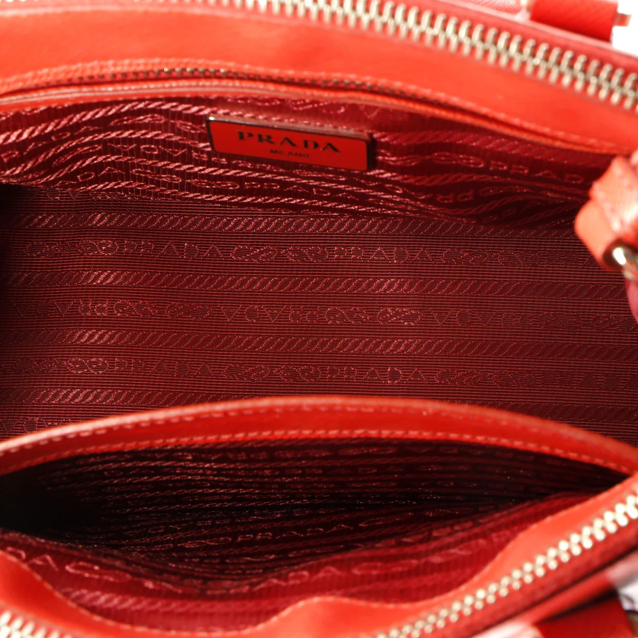 Galleria Double Zip Tote Saffiano Leather Small - Deep Luxury