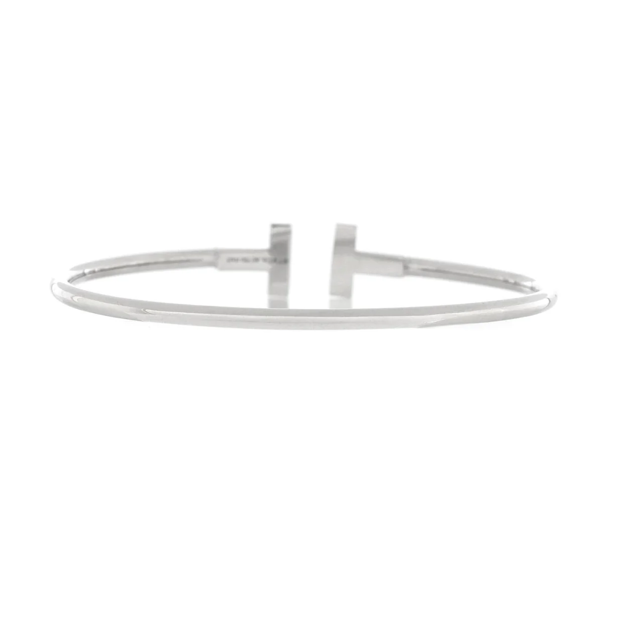 T Wire Bracelet 18K White Gold - Deep Luxury