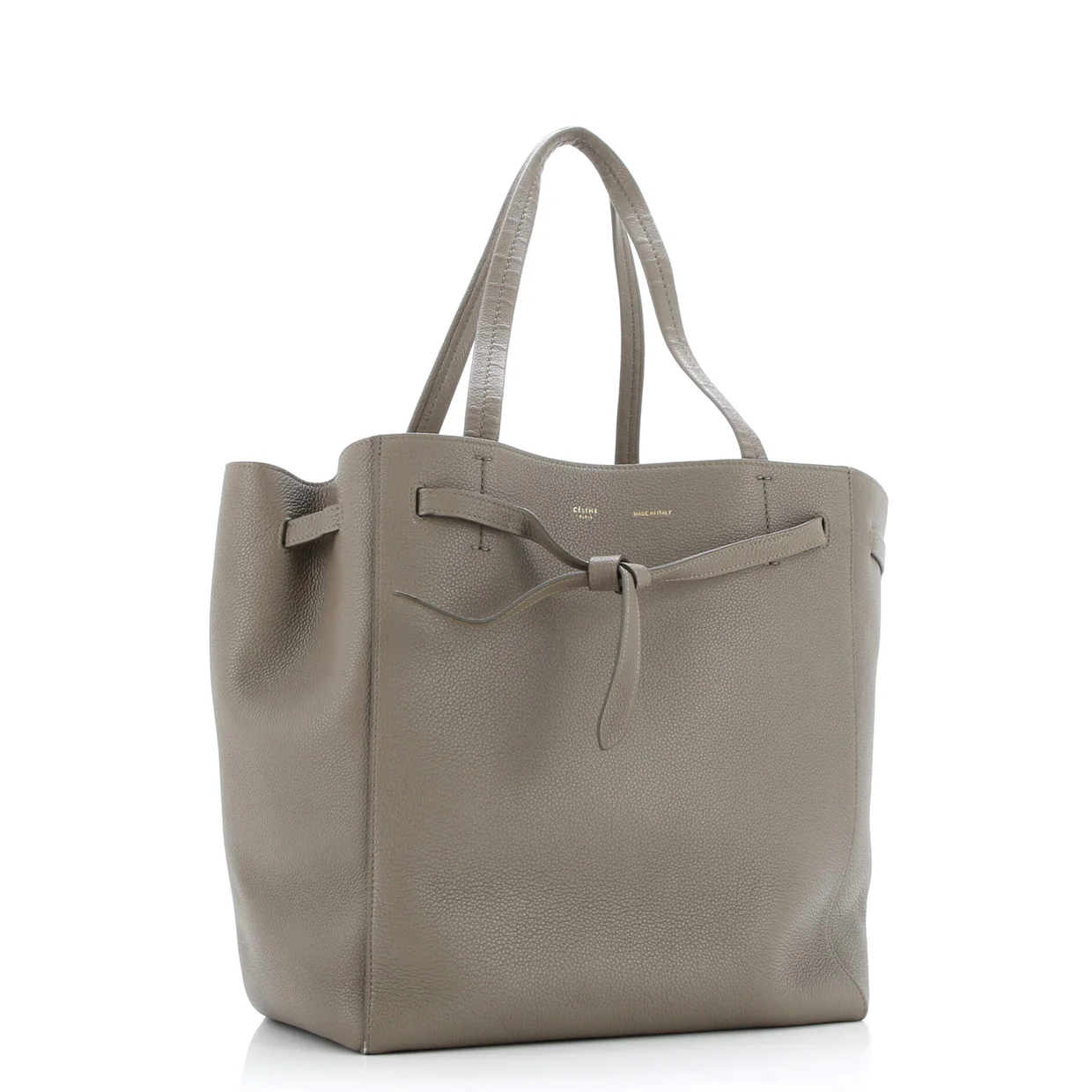 Phantom Tie Cabas Tote Leather Small - Deep Luxury