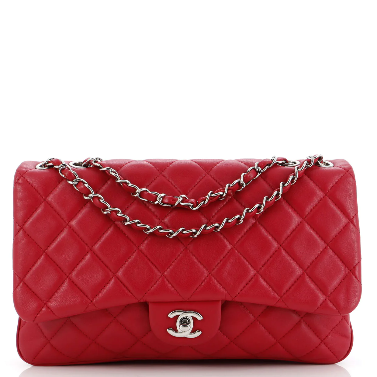 3 Flap Bag NM Quilted Lambskin Jumbo - Deep Luxury