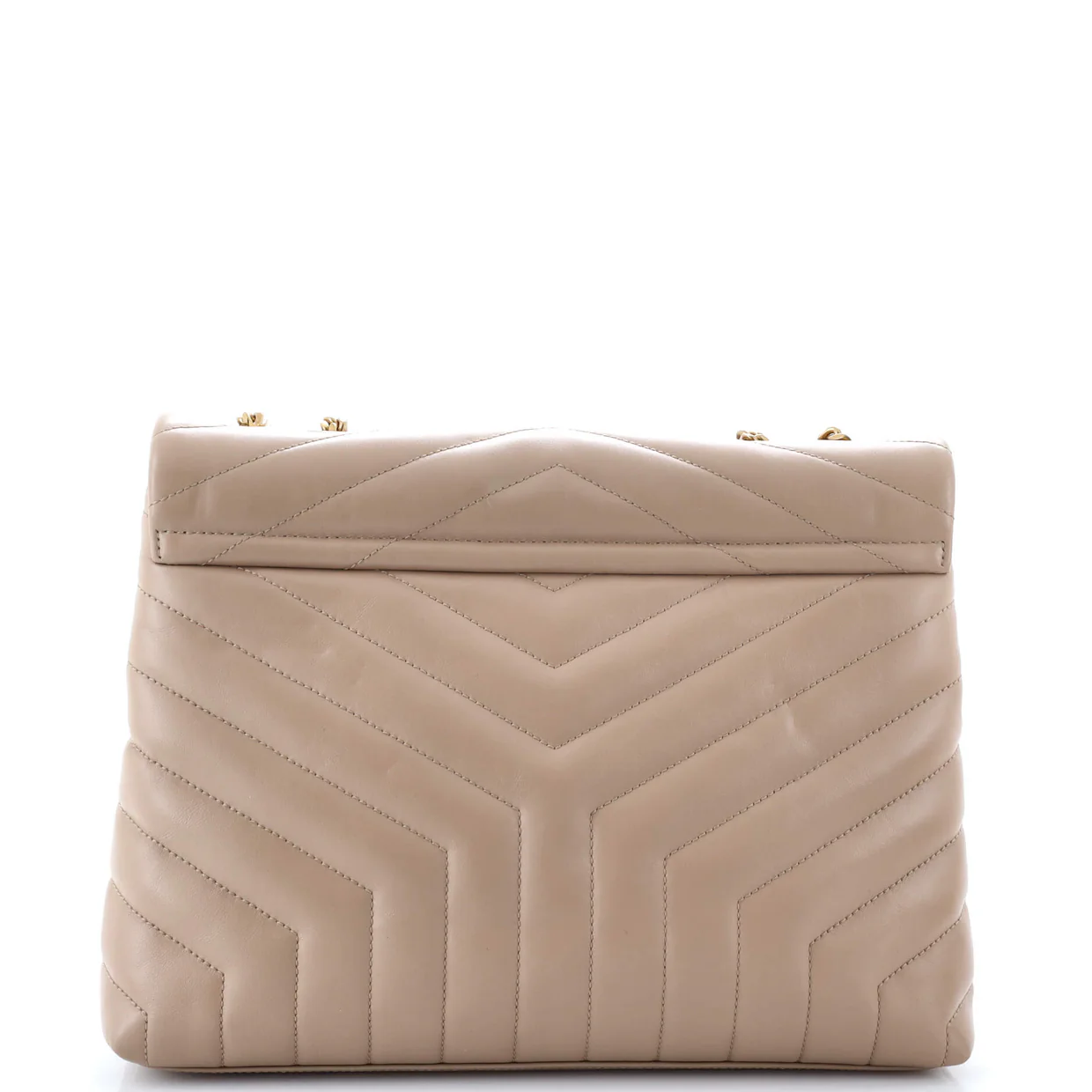 Loulou Shoulder Bag Matelasse Chevron Leather Medium - Deep Luxury