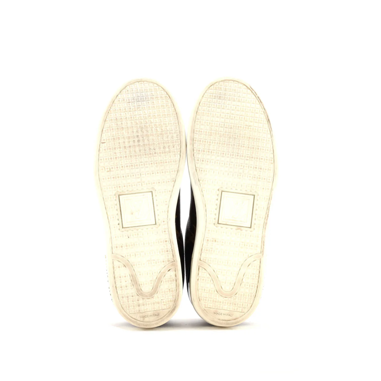 Women's FrontRow Sneakers Monogram Canvas with Patent - Deep Luxury