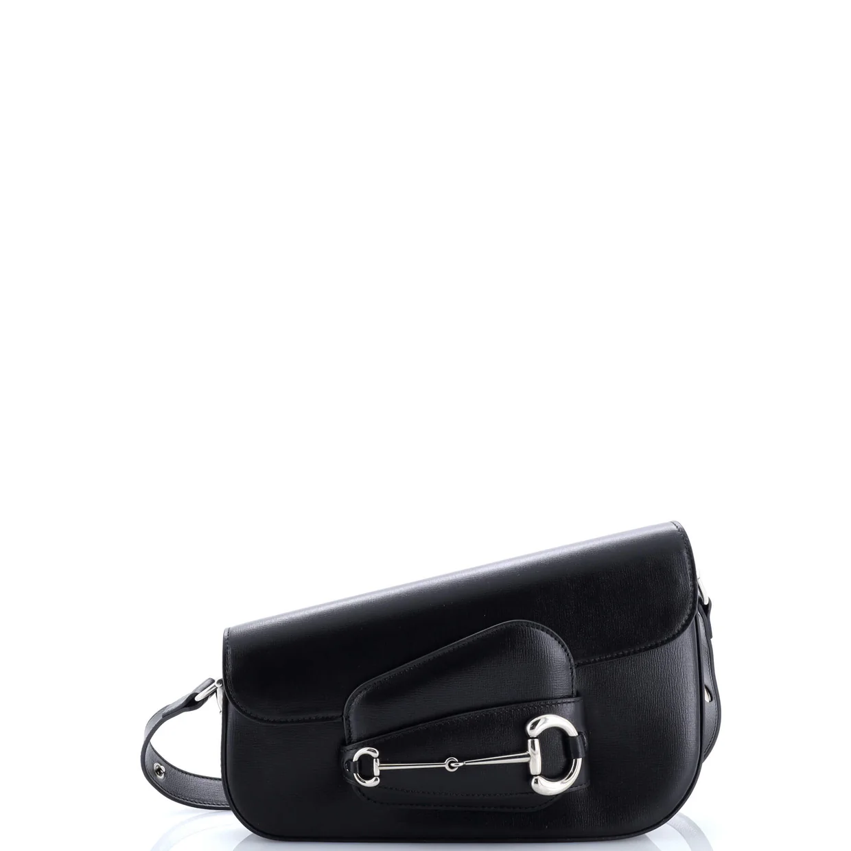Horsebit 1955 Asymmetric Shoulder Bag Leather Small - Deep Luxury