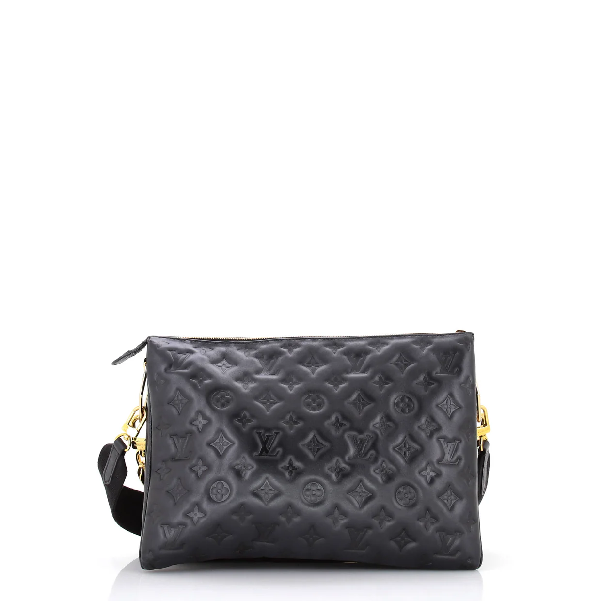 Coussin Bag Monogram Embossed Lambskin MM - Deep Luxury