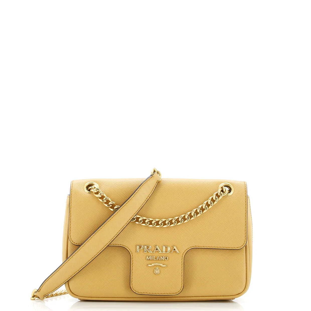 Pattina Flap Shoulder Bag Saffiano Leather Small - Deep Luxury