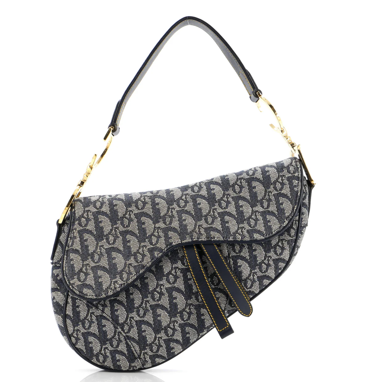 Vintage Saddle Bag Diorissimo Canvas Medium - Deep Luxury