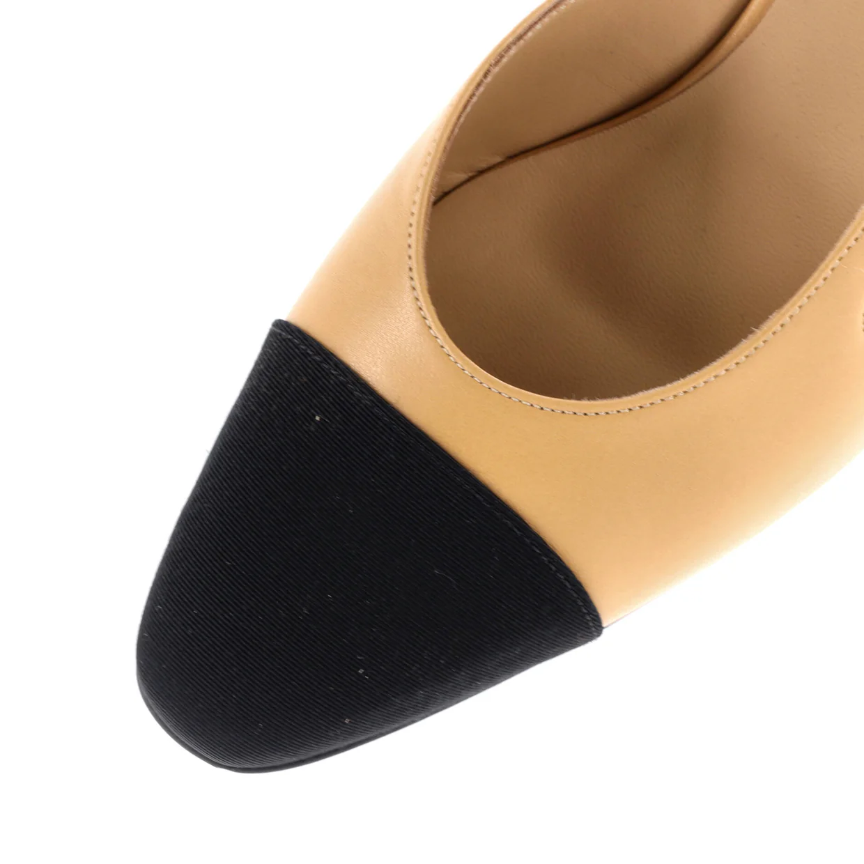 Women’s Cap Toe Slingback Pumps Leather - Deep Luxury