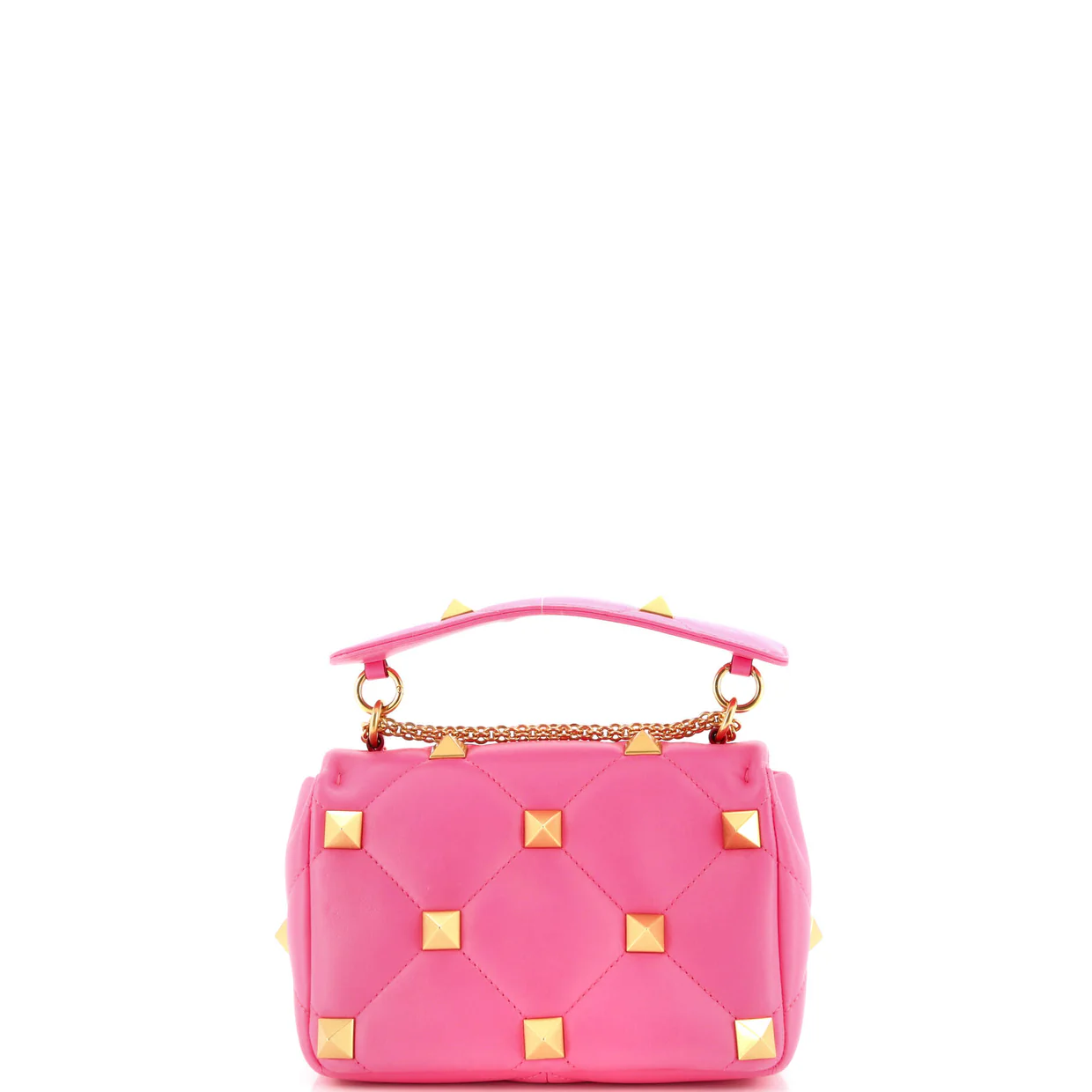 Roman Stud Flap Bag Quilted Leather Medium - Deep Luxury