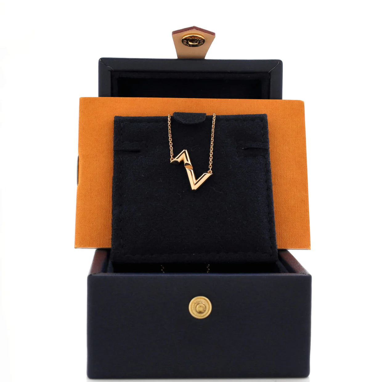 Volt Upside Down Necklace 18K Rose Gold - Deep Luxury