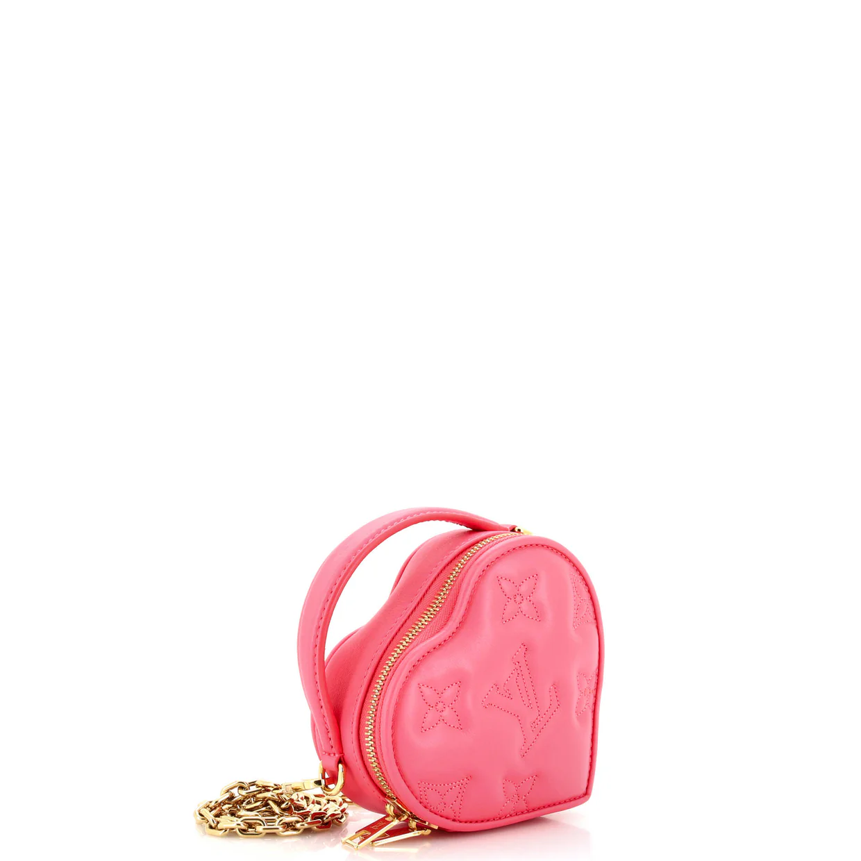 Pop My Heart Pouch Bag Bubblegram Leather - Deep Luxury