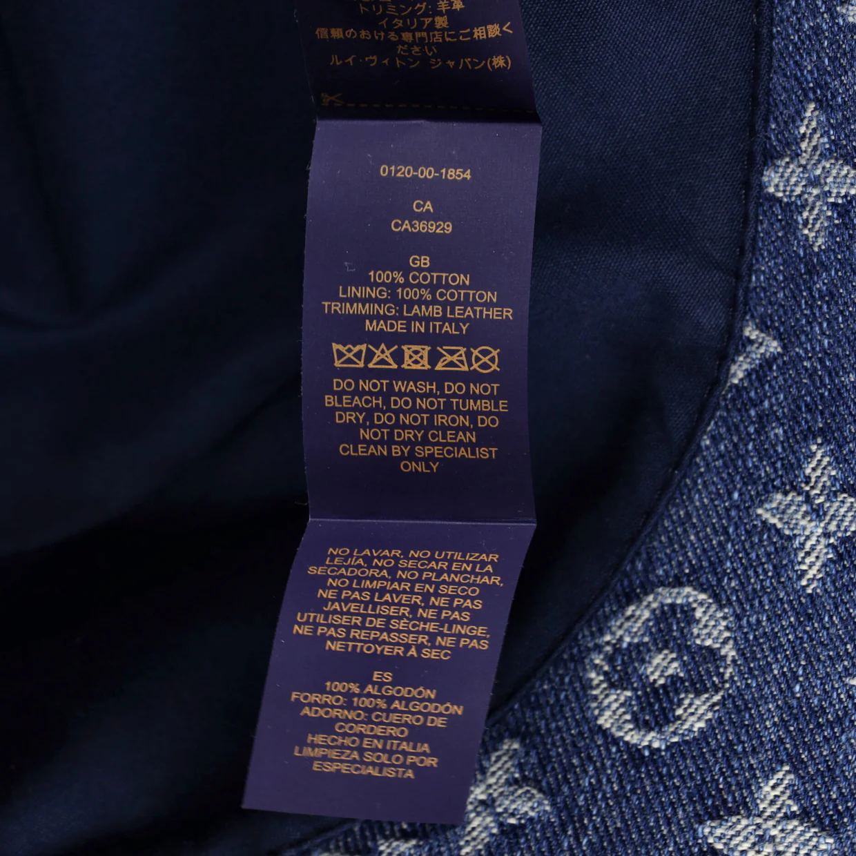 Bucket Hat LV Remix Monogram Denim - Deep Luxury