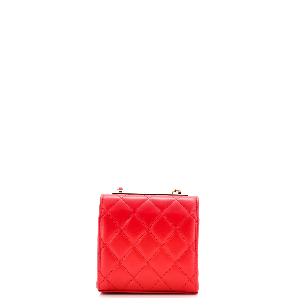 Trendy CC Clutch with Chain Quilted Lambskin Small - Deep Luxury