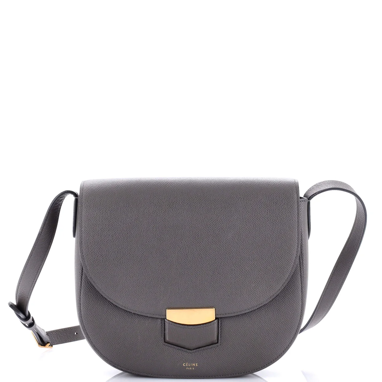 Trotteur Crossbody Bag Grainy Leather Medium - Deep Luxury