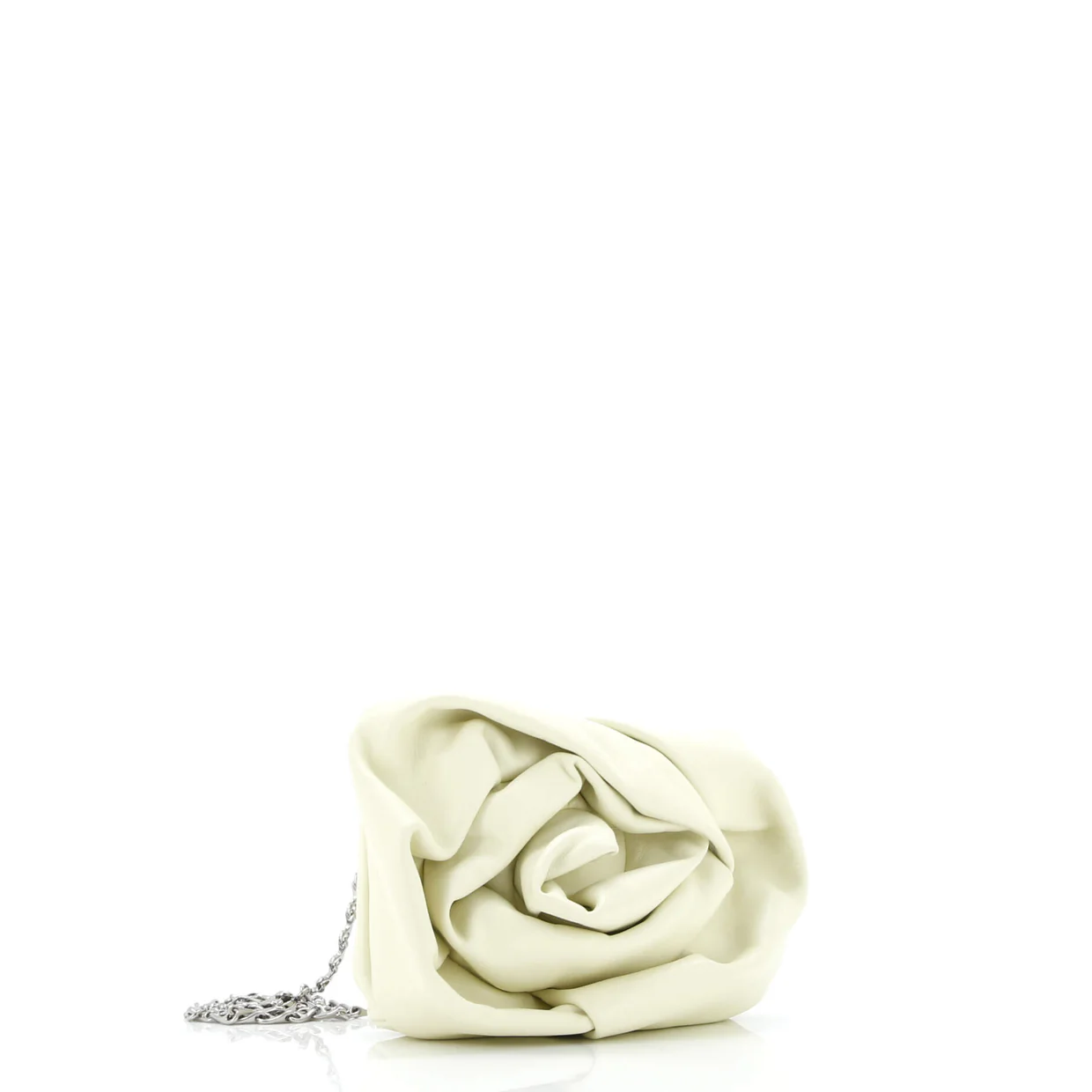 Rose Chain Clutch Leather - Deep Luxury