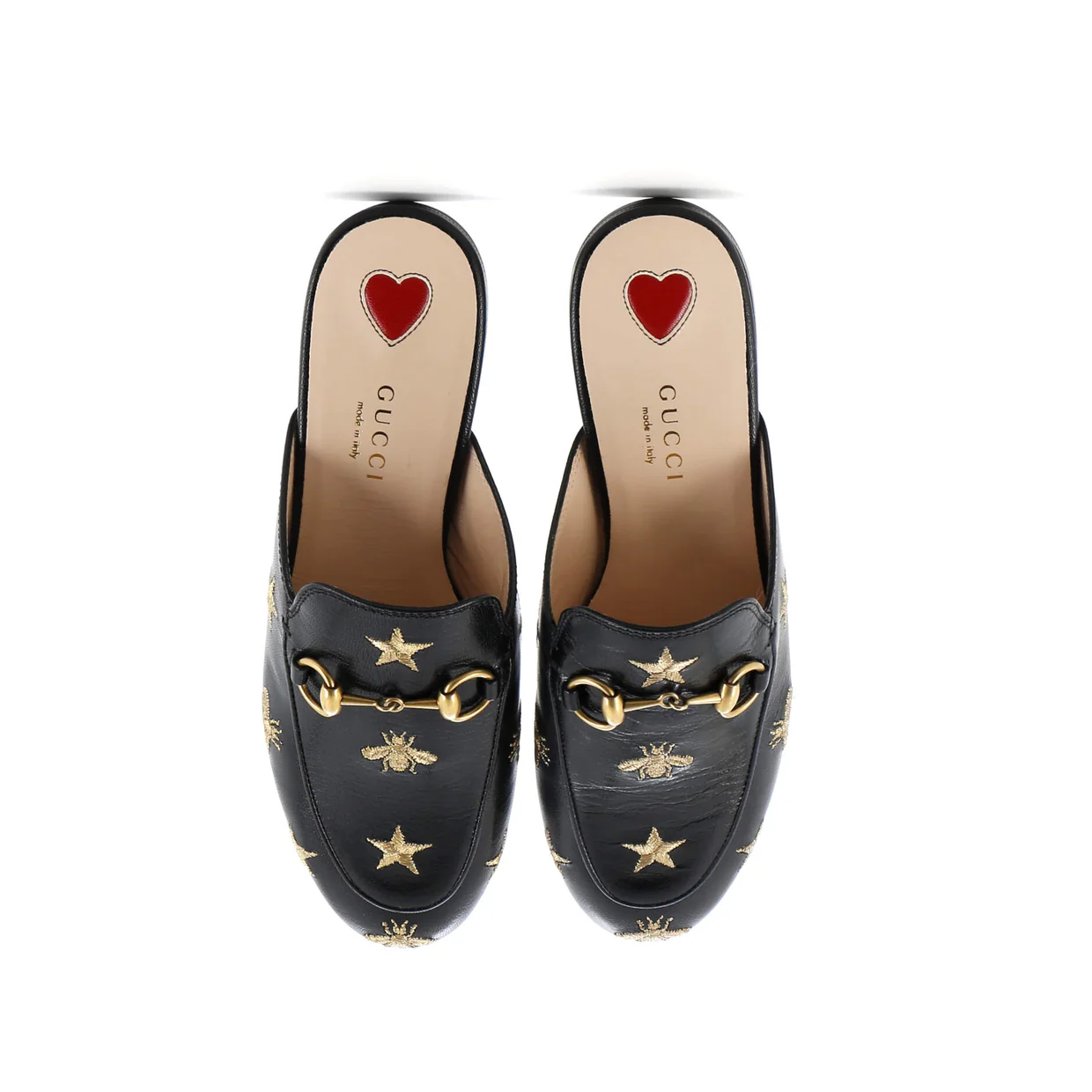 Women's Princetown Mules Embroidered Leather - Deep Luxury