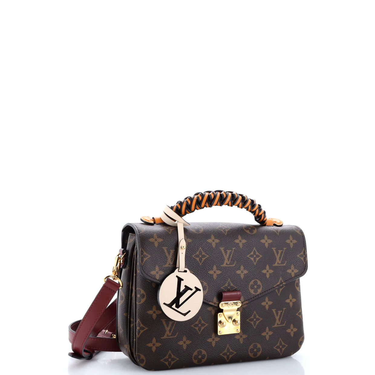 Braided Handle Pochette Metis Monogram Canvas with Leather - Deep Luxury
