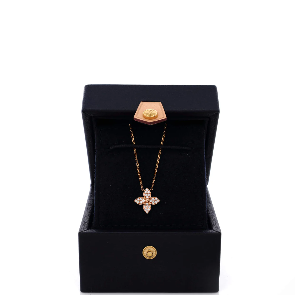 Star Blossom Pendant Necklace 18K Rose Gold and Diamonds - Deep Luxury