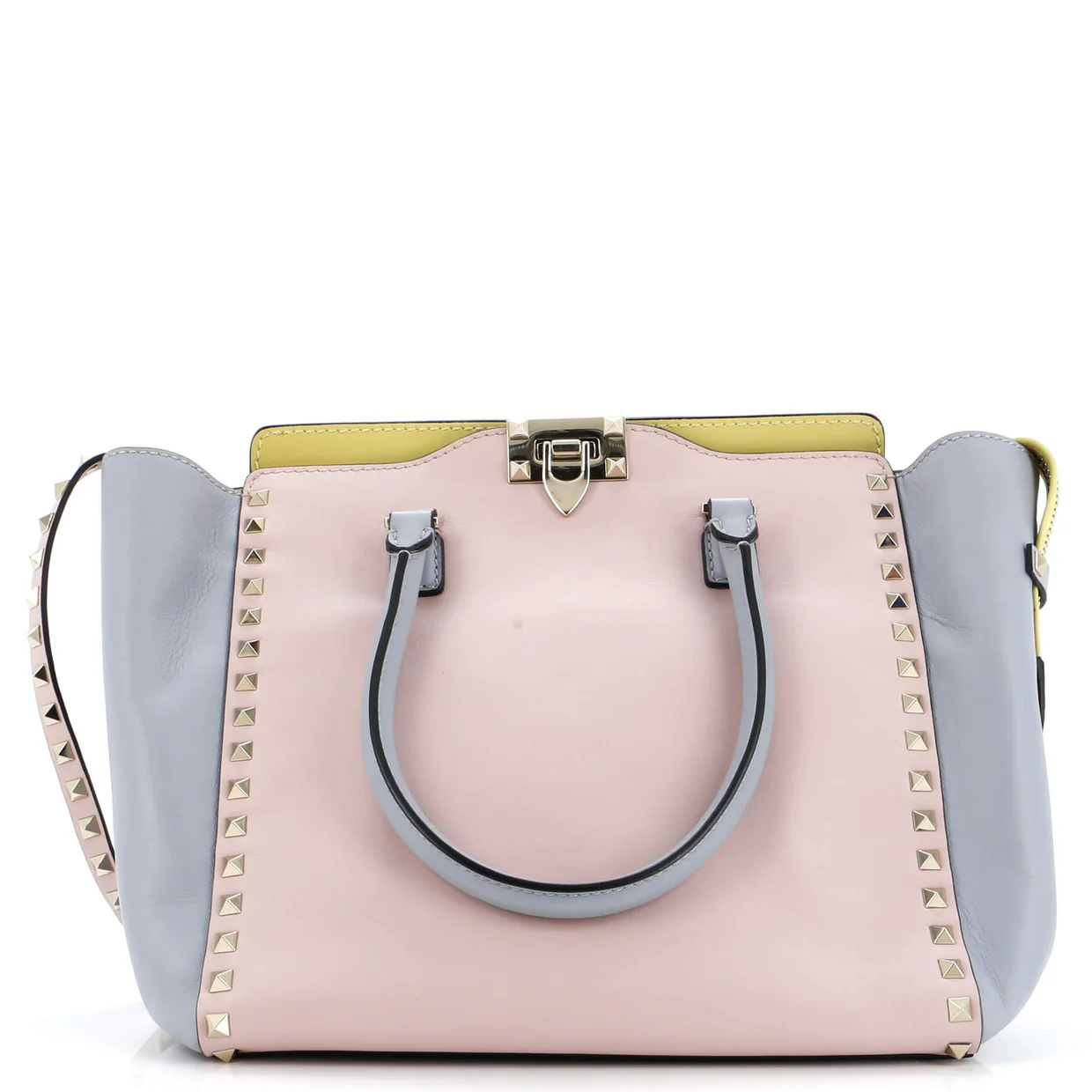 Rockstud Tote Rigid Leather Medium - Deep Luxury