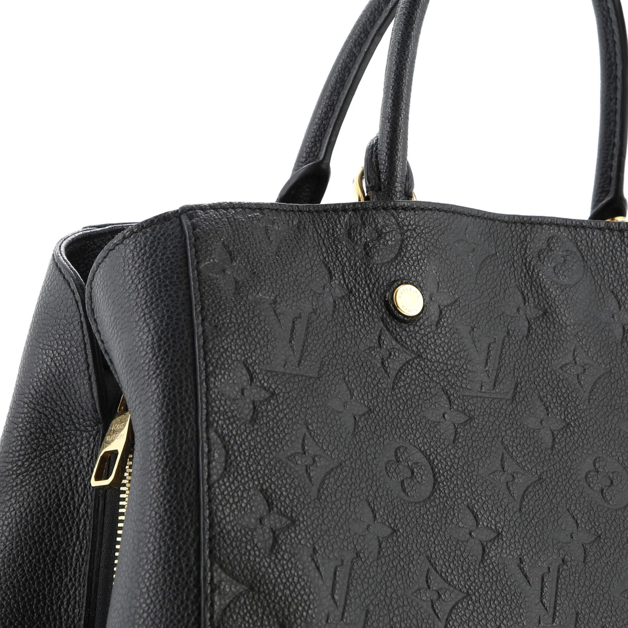 Montaigne Handbag Monogram Empreinte Leather GM - Deep Luxury