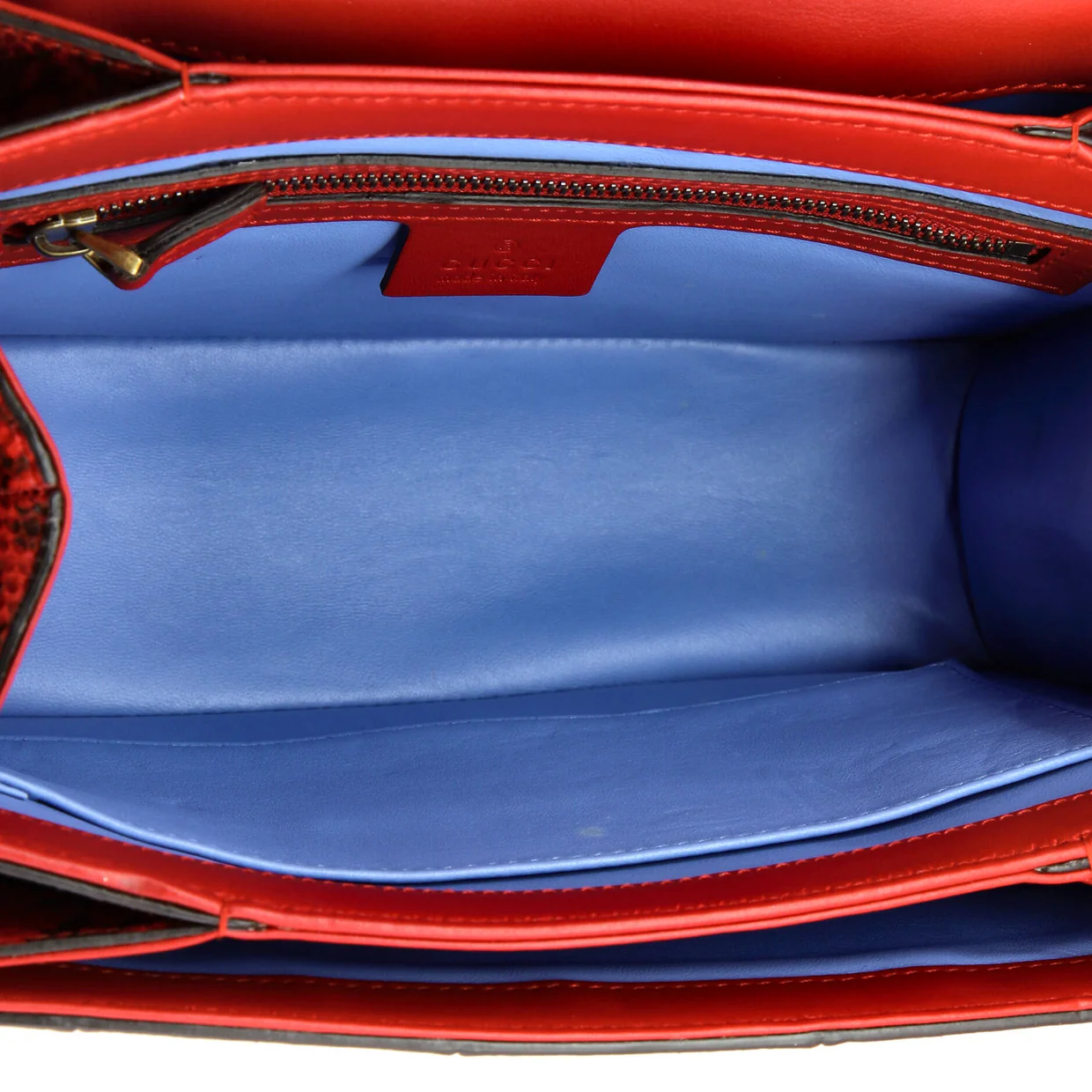 Queen Margaret Top Handle Bag Snakeskin Small - Deep Luxury