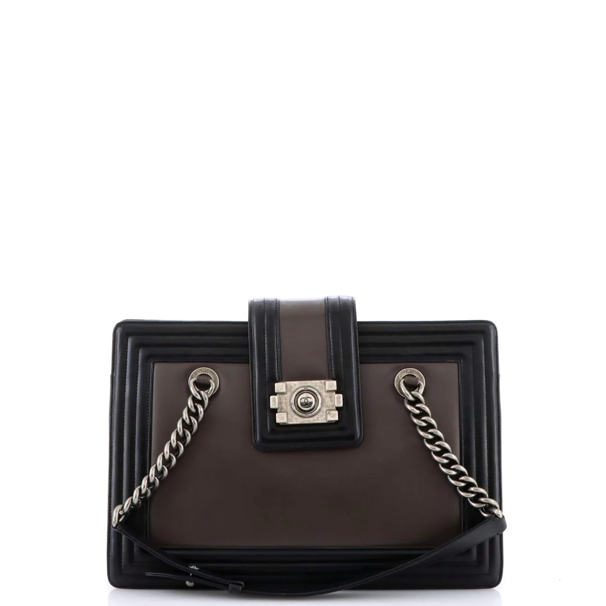 Boy Tote Glazed Calfskin Small - Deep Luxury