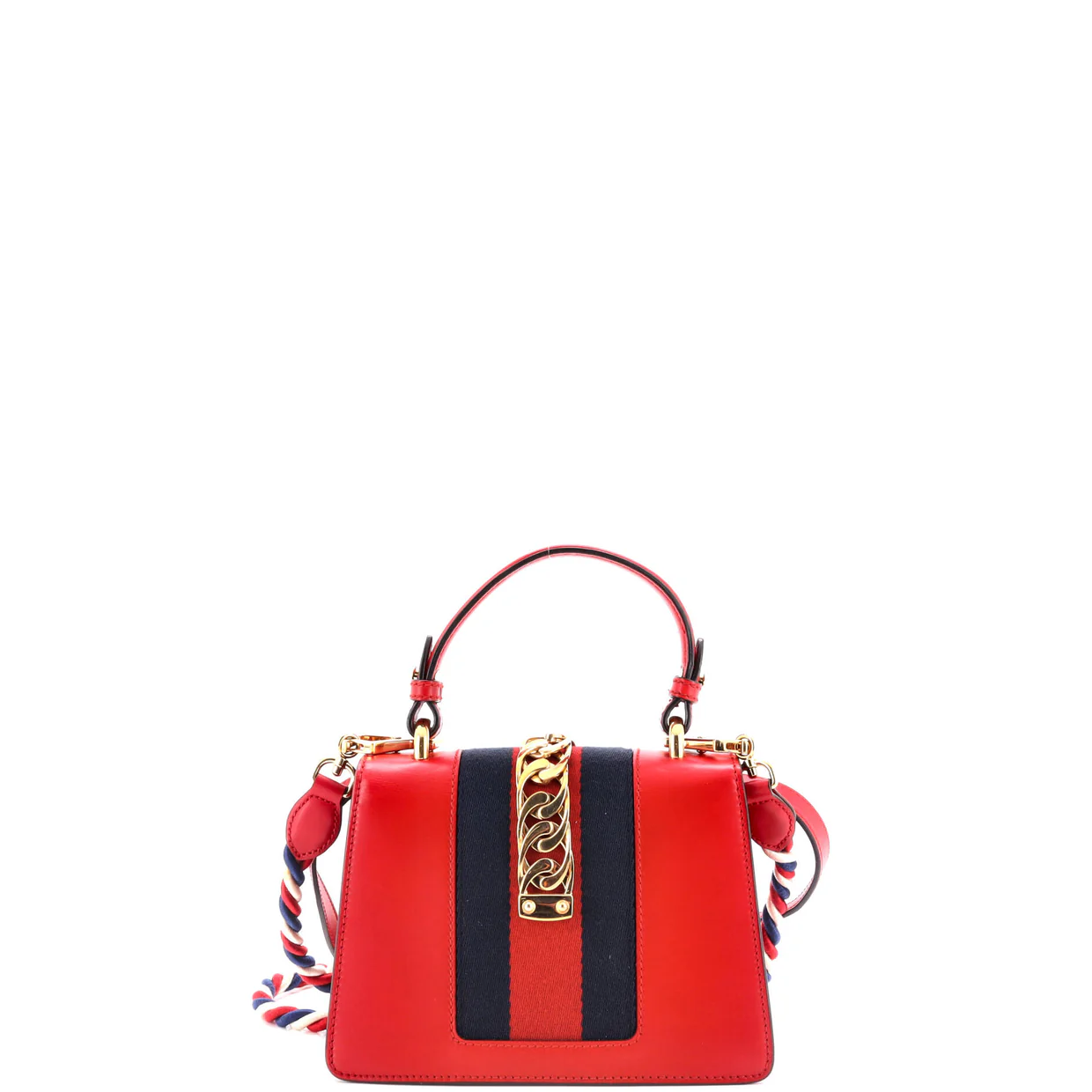 Sylvie Top Handle Bag Leather Mini - Deep Luxury