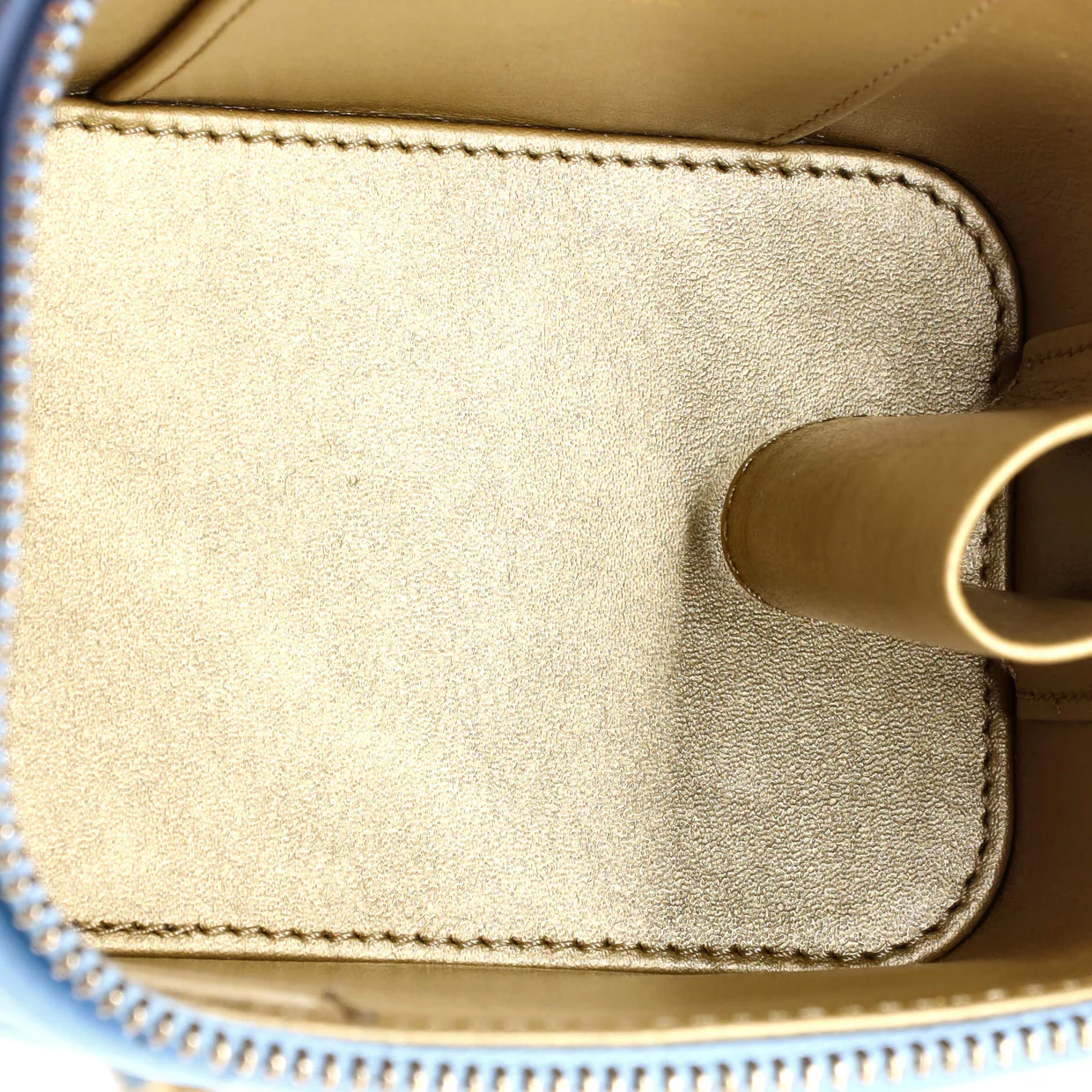Pearl Crush Vanity Case with Chain Quilted Lambskin Mini - Deep Luxury