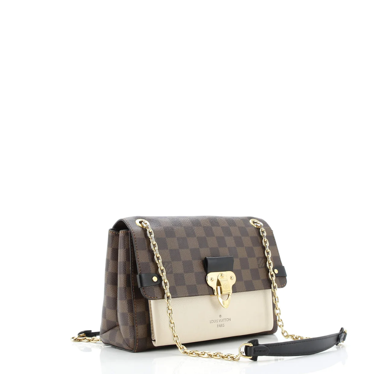 Vavin Handbag Damier with Leather PM - Deep Luxury