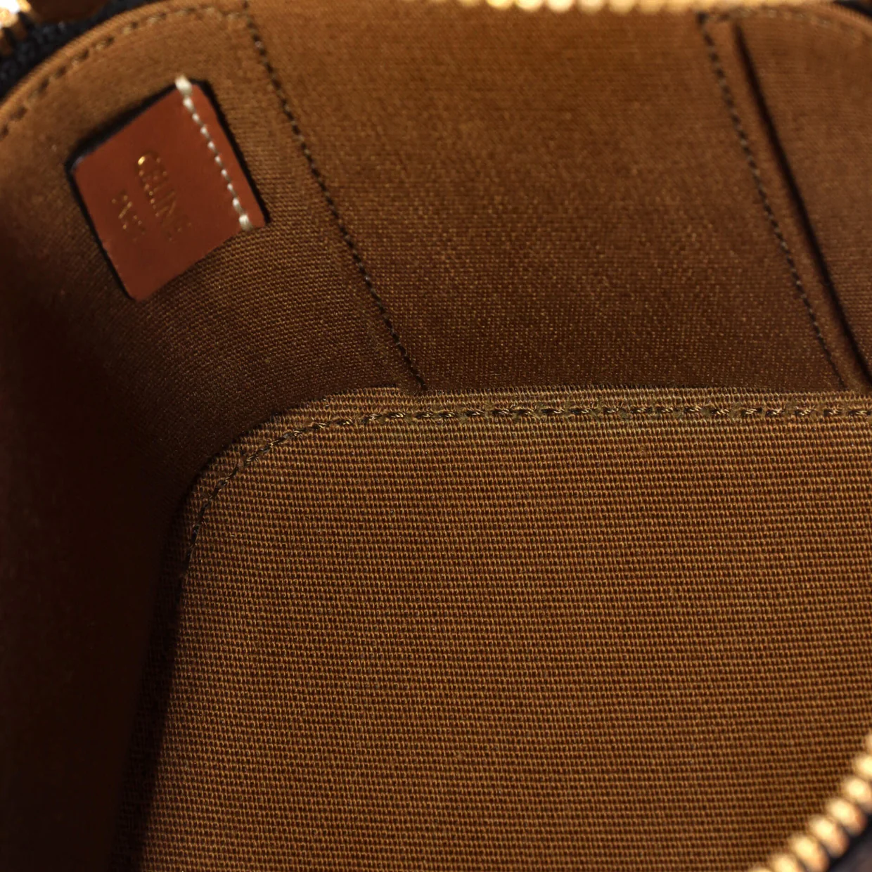 Top Handle Square Vanity Case Triomphe Coated Canvas Mini - Deep Luxury