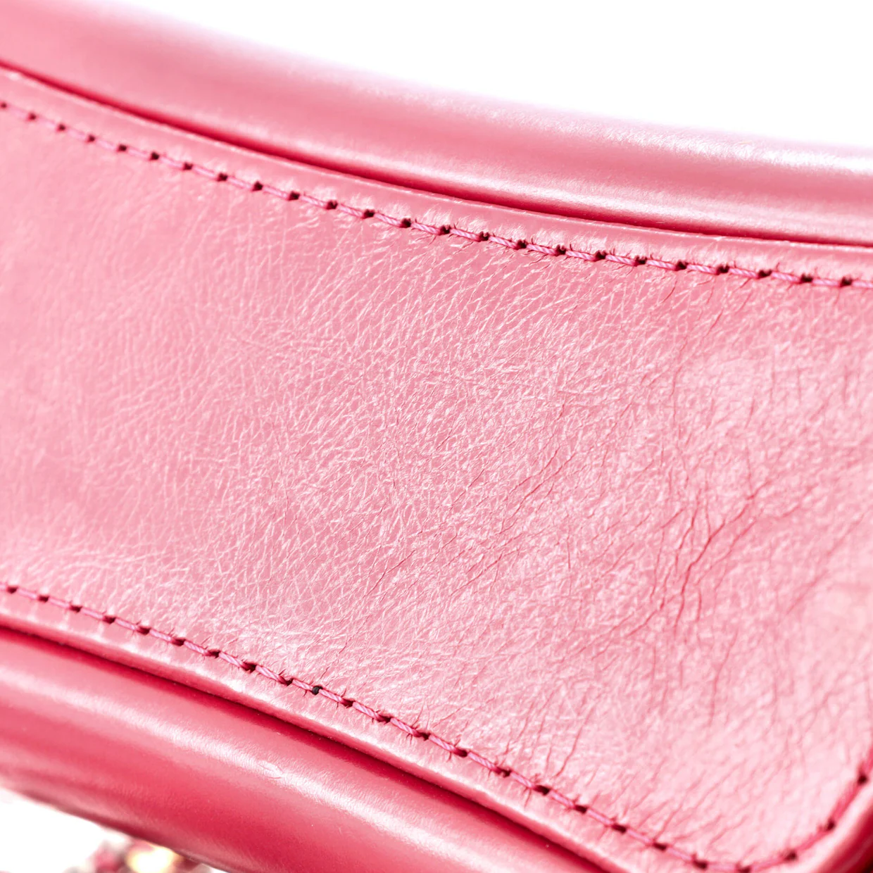 Gabrielle Hobo Chevron Aged Calfskin Small - Deep Luxury