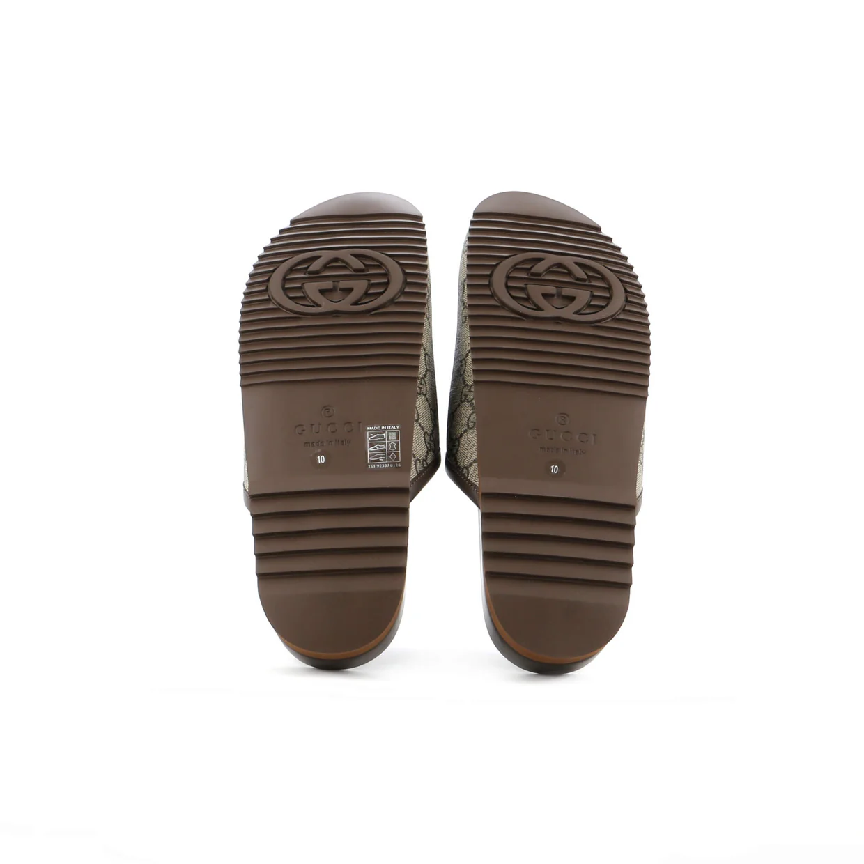 Women's Horsebit Mule Slippers GG Coated Canvas - Deep Luxury