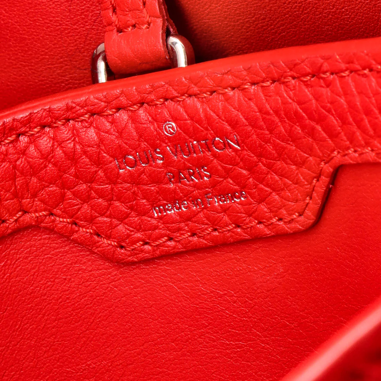 Capucines Bag Leather with Python PM - Deep Luxury