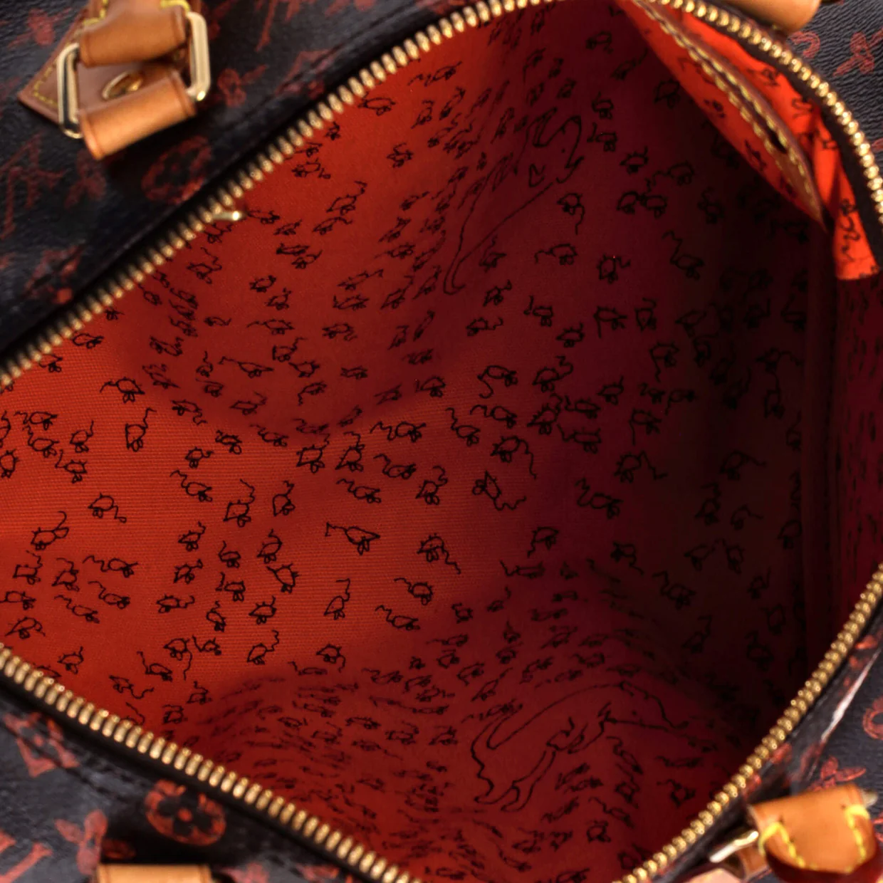 Speedy Bandouliere Bag Limited Edition Grace Coddington Catogram Canvas 30 - Deep Luxury