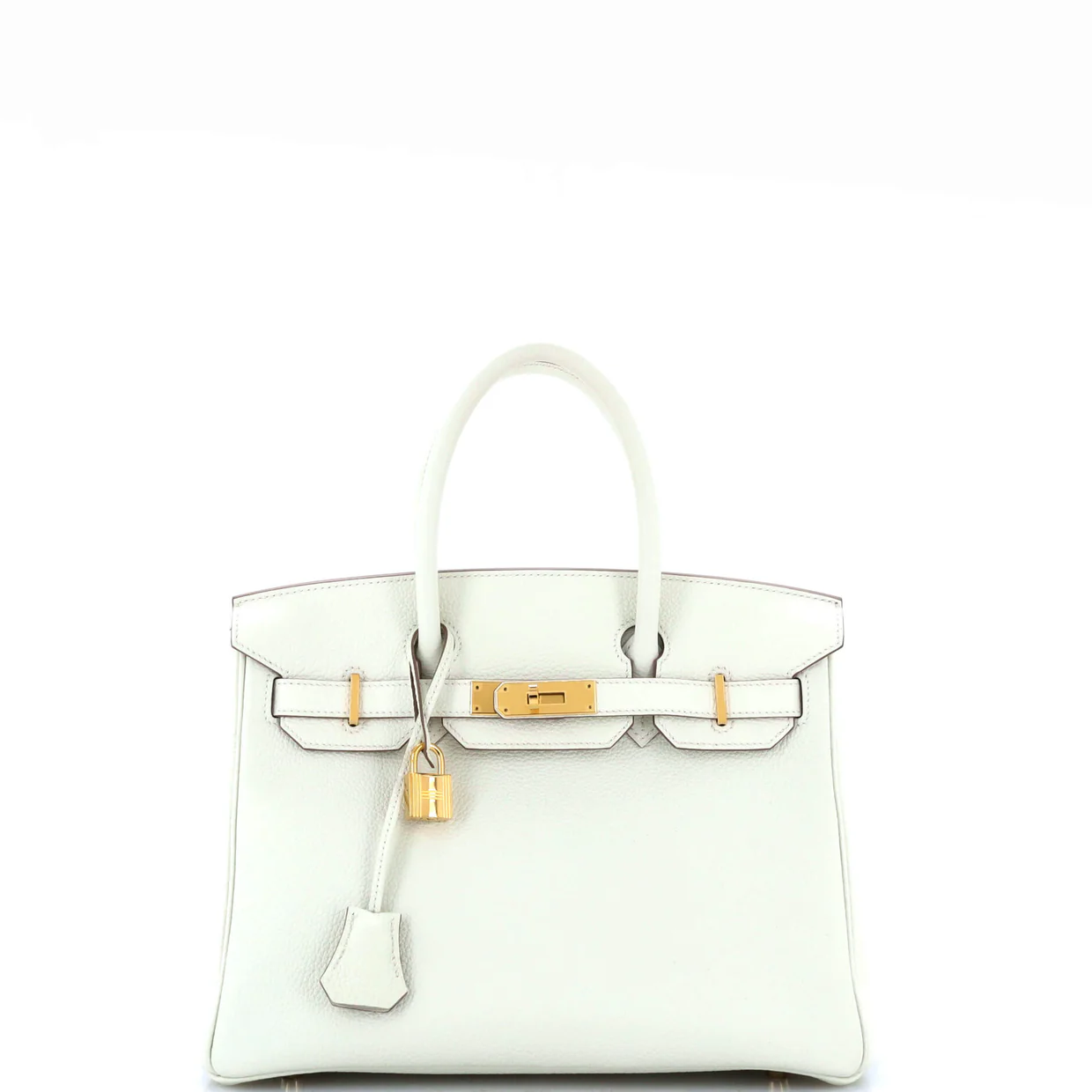 Birkin Handbag Light Togo with Gold Hardware 30 - Deep Luxury