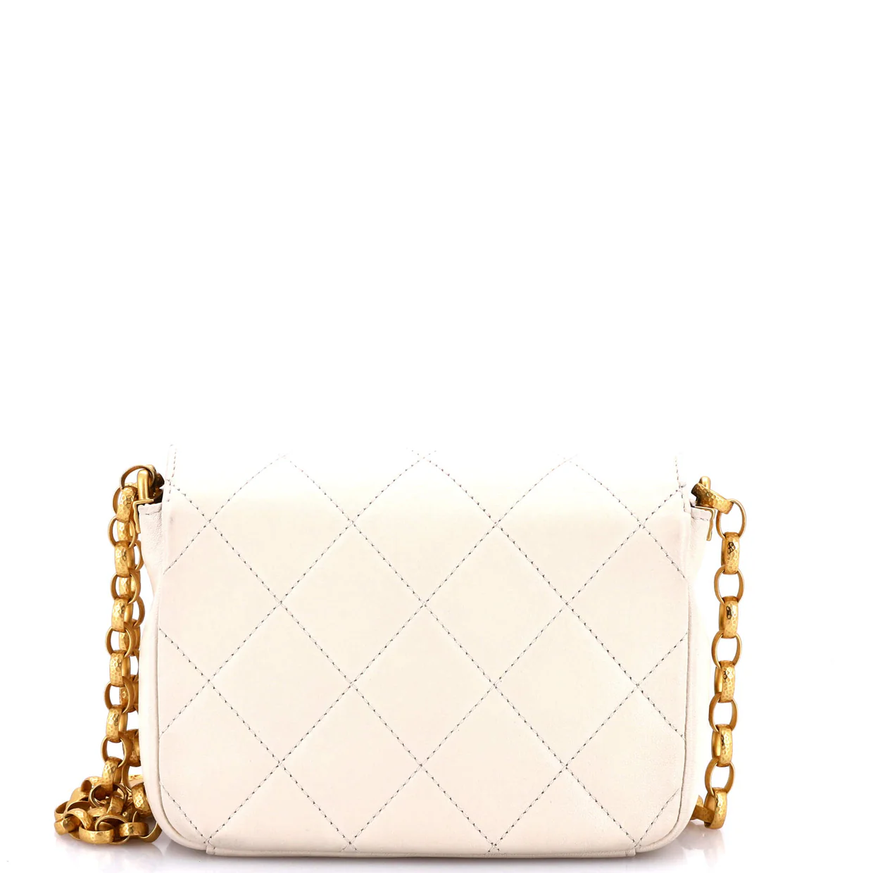 CC Coin Chain Flap Bag Quilted Lambskin Small - Deep Luxury