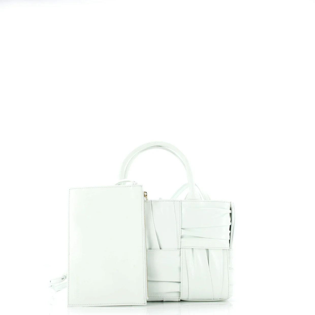 Arco Tote Maxi Intrecciato Plisse Leather Mini - Deep Luxury